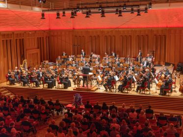 Die Jenaer Philharmonie in Toblach, Foto: Max Verdoes