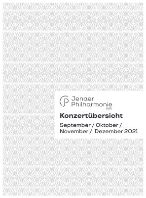 Konzertübersicht September-Dezember 2021