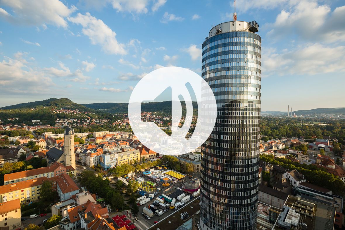 Jena, Foto: Jürgen Hohmuth, Collage: Peter Mühlfriedel