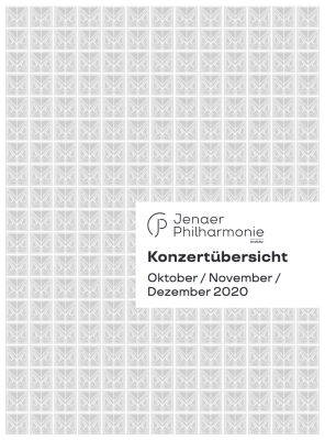 Konzertübersicht Oktober-Dezember 2020