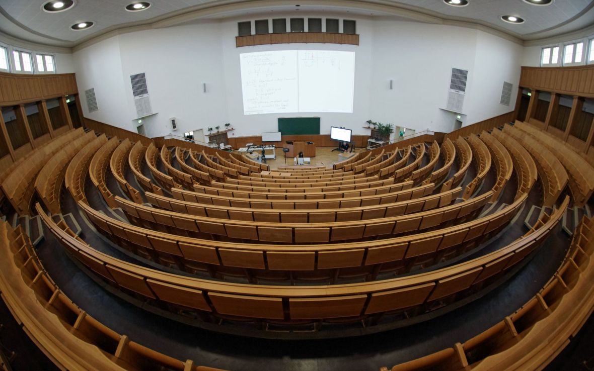 Hörsaal der Physikalisch-Astronomischen Fakultät, Foto: Universität Jena