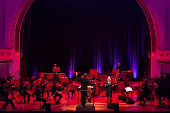 Sarah Buechi – Contradiction of Happiness (Septett) / Jenaer Philharmonie / Simon Gaudenz, Foto: Tina Peißker
