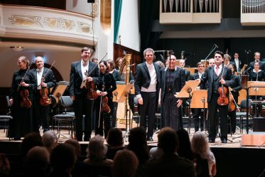 Simon Gaudenz / Dieter Ammann / Michael Barenboim / Jenaer Philharmonie, Foto: JenaKultur, Christoph Worsch